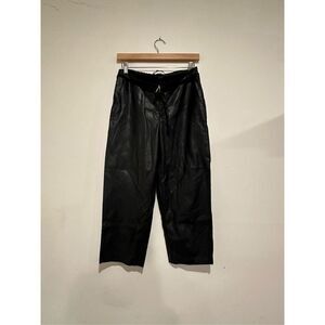 Marc New York Pleather Belted Cropped Womens Pants Size 6